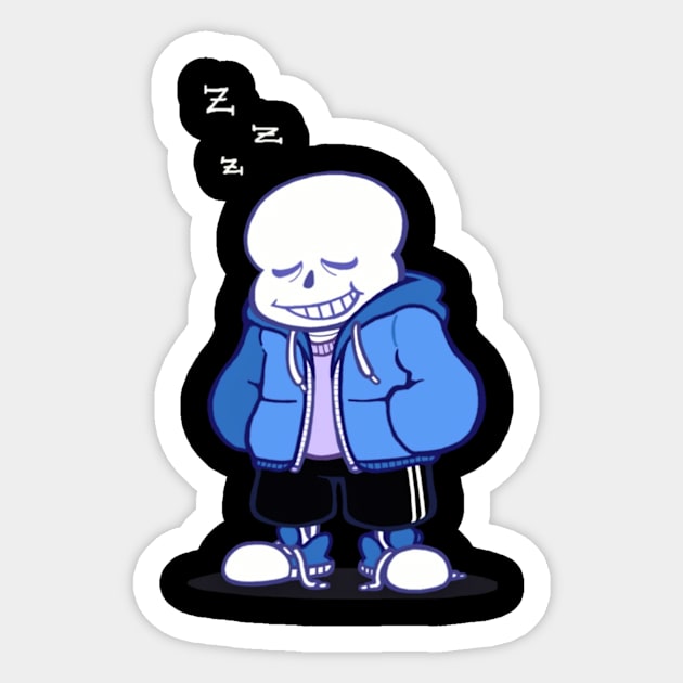 Sleeping Sans Sticker by iForgot_Shirts